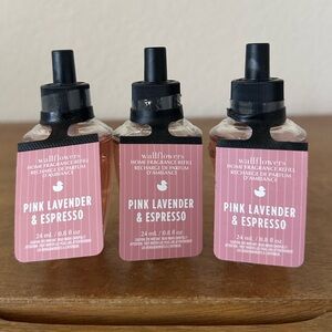X3 bath and body works Pink Lavender & Espresso Wallflowers scent Refills